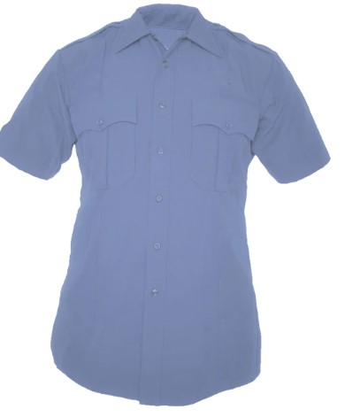 Elbeco TexTrop2 Short Sleeve Polyester Shirt - Light Blue
